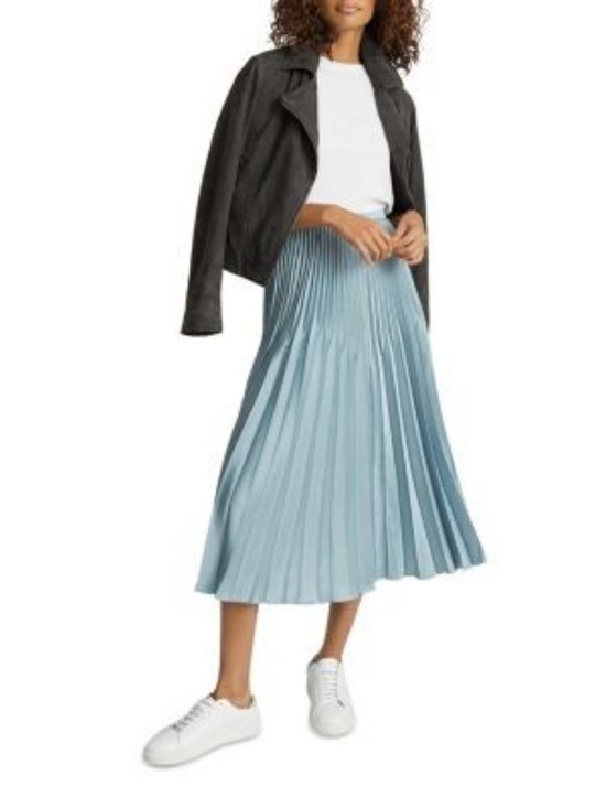 Reiss Dresses & Skirts - Reiss Light Blue Pleated Midi Skirt